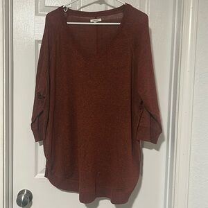 Maurice’s rust colored lightweight 3/4 sleeve sweater